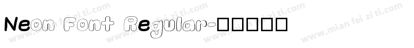 Neon Font Regular字体转换